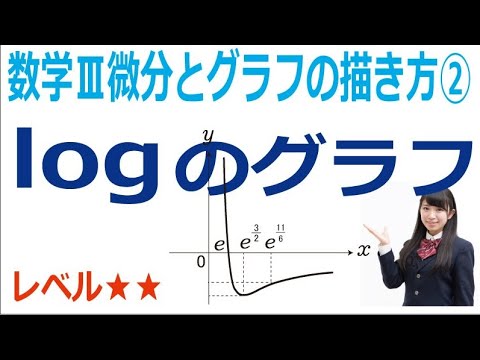 数学Ⅲ微分とグラフの描き方②「logのグラフ」