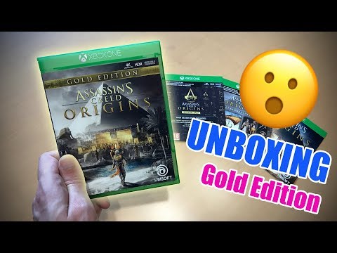 Assassin's Creed Origins - GOLD EDITION UNBOXING (Xbox One)