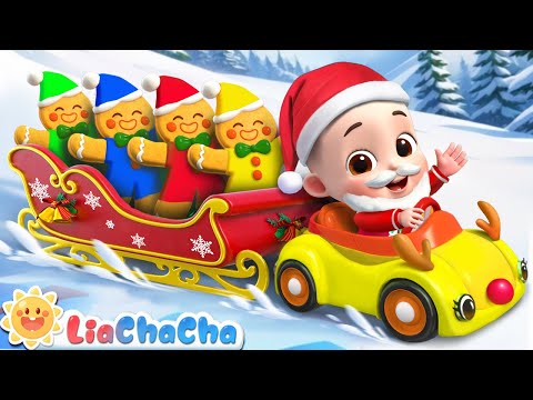 Christmas Songs for Kids | Gingerbread Man | Jingle Bells, Deck the Halls | LiaChaCha Nursery Rhymes