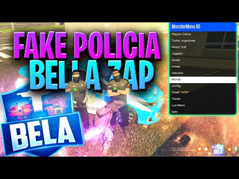 VIREI POLICIAL COM MOD MENU E FORJEI ARMAS PRA PLAYERS SER PRESO GTA RP