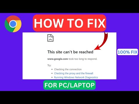 Fix " This Site Can't Be Reached Problem In PC/Laptop (2024)