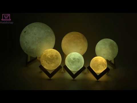 Luna Moon Lamp Earth Lamp Night Light 3D -  Rechargeable Led Nigh