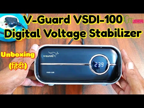 V-Guard VSDI-100 HLC (120 V -280 V) Digital voltage stabilizer (Grey) unboxing review (हिंदी)  🔥⚡🤩🔥⚡