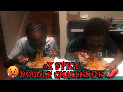 2X SPICY NOODLE CHALLENGE | KIDS TRY | MUKBANG 먹방 EATING SHOW