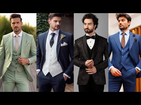 Wedding Party suits for men/Stylish Blazers for men/Men's wedding outfit ideas/men blazer pent coat