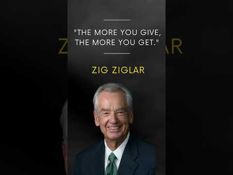 "The Law of Giving and Receiving: Insights from Zig Ziglar - #Shorts #ZigZiglar"