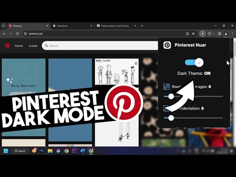 How to turn on Pinterest Drak Mode on PC