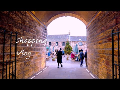 Shopping at a cute local market at Scottish country house|Supermarket|Opening Christmas gift|UK vlog