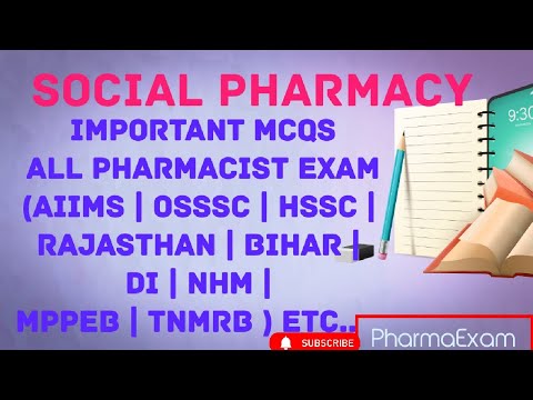 Social pharmacy MCQs || Pharmacist Exam preparation #pharmacistexampreparation #hssc #osssc #aiims