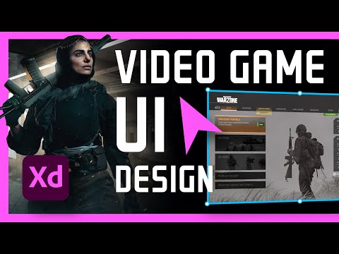 How-To Design Video Game UI in Adobe XD (Call of Duty Warzone)