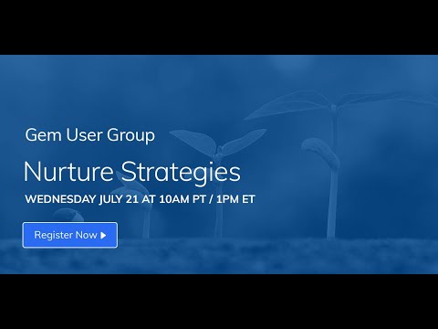 User Group: Nurture Strategies