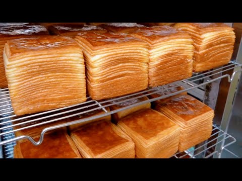 Amazing Melaleuca Butter Toast Making Skill / 千層生乳土司製作, 這絕對是今年最潮的吐司！