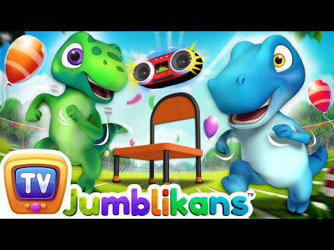 Dance with Dinosaurs! | Musical Chair Song for Kids with Jumblikans Dinosaurs by ChuChuTV