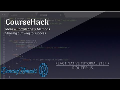 React Native Tutorial Step 7 - Router.js