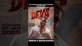 I did the theme track to DEVA! #bollywood #deva #shahidkapoor