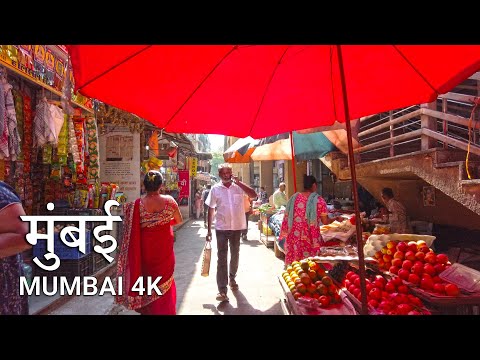 MUMBAI, Delisle Road Walking Tour 🇮🇳 - Iconic Streets & Urban Vibes - India Walking Tour (4K UHD)