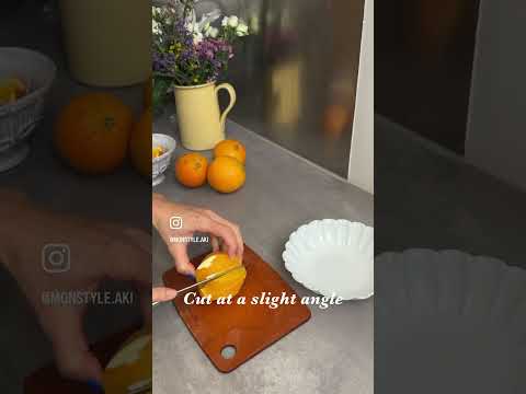 How to cut an orange#cuttingfruit #フルーツカット