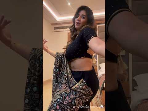 Rashakirmani new black #saree #actresse #model