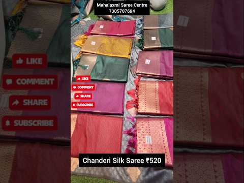 Chanderi silk just 520rs|online shopping no-7305707694#shortsfeed