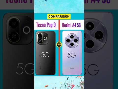 Tecno Pop 9 5G vs Redmi A4 5G #shortvideo