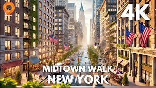 Immersive Walk Through Midtown Manhattan | NYC 4K Virtual Tour