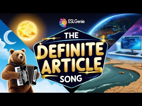 🎶The Definite Article in a Song ( Learn English with Songs) 📚#eslsong #eslgenie #esl #grammarsong