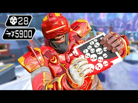 NEWCASTLE 28 KILLS & 5900 DAMAGE WAS EPIC (Apex Legends Gameplay)