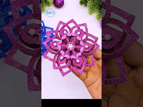 Handmade Snowflakes Ornaments for Christmas Tree Decorations #shorts #christmas #craft #decor #diy