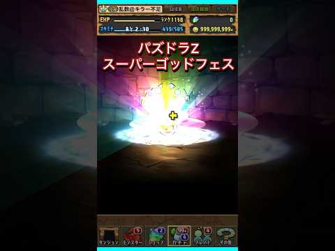 パズドラZの新キャラが強いと聞いたので、久しぶりにゴッドフェスを回してみたら、ほぼ演出確定だった #パズドラ #ゴッドフェス #パズドラZ