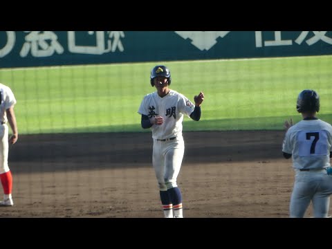 英明 寿賀弘都 先制タイムリー(智辯和歌山戦/第95回選抜)