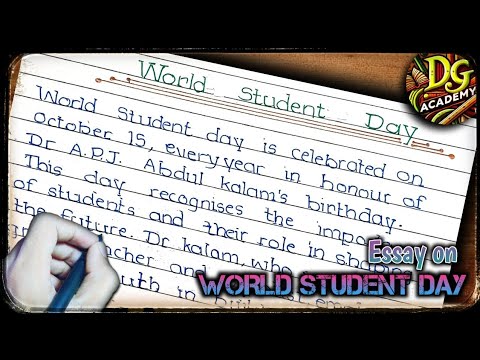 10 lines on world students day || essay on world students day || world students day ||