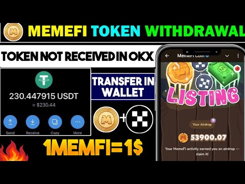 MEMEFI Claim Without Gas Fee | Memfi token withdrawal not received in okx #memefi​ #listing​