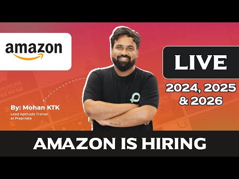 Amazon is hiring | 2024, 2025 & 2026 Batches