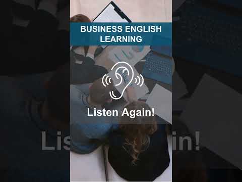 Listening Practice! / Business English Phrase #businessenglish  (044)