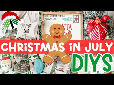 🎄Brand NEW Christmas DIYS you need to make now!  Christmas in July (Dollar Tree ideas)