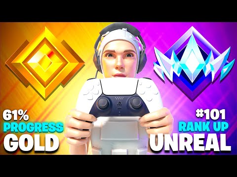 Gold to Unreal SOLO Controller Speedrun! (Fortnitemares Ranked)