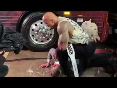 The Rock Continues To Attack Cody Rhodes After Raw Goes Off Air