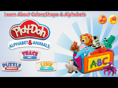 Play Doh Alphabet and Animal Part 1 - Write ABC Letters from A to G - Phonic  and Alphabet for Kids