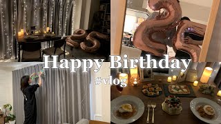 【サプライズ】【vlog】彼氏の誕生日を全力でお祝いしました