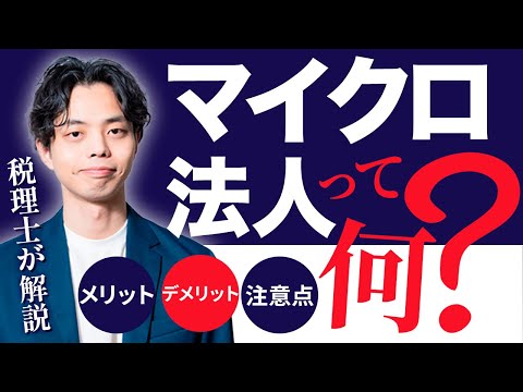 【今話題】マイクロ法人とは！？メリット・デメリット・注意点を税理士が徹底解説します！