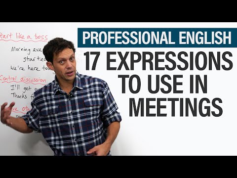 Professional English: 17 Expressions to Use in Meetings