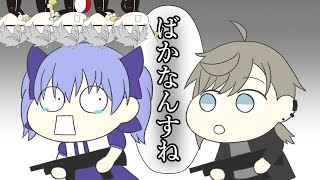 【手描き】辛辣な叶と泣きじゃくるちひろとパレードする葛葉【にじさんじ/かなちーくず】