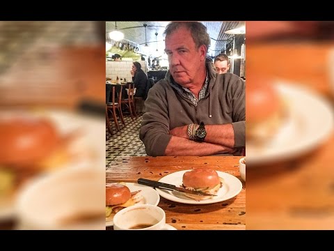 Jeremy Clarkson tries the meat-free "Impossible burger"