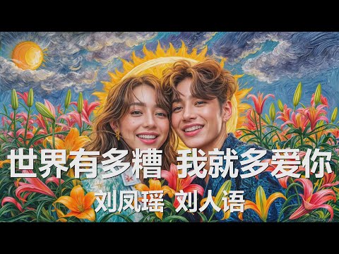 刘凤瑶/刘人语 - 世界有多糟 我就多爱你 (歌词) 💗♫