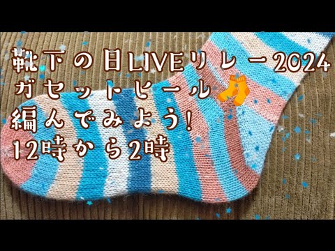 【靴下の日LIVEリレー🧦🧦2024】ガセットヒールを編んでみよう🎶