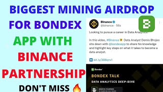 biggest mining app Bondex Origin and binance partnership don't miss#crypto #cryptocurrency