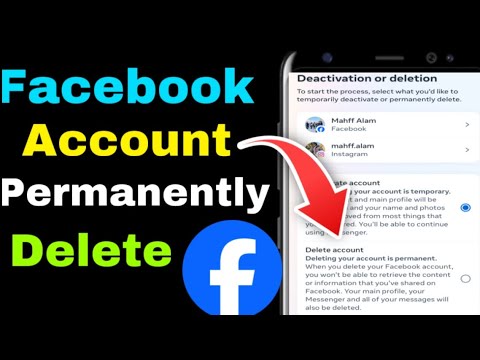 how to delete permanently facebook account !  facebook account permanently delete kaise kare