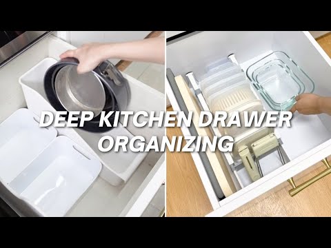 10 Deep Kitchen Drawer Organizer Ideas | Cutlery Drawer, Dinnerware & More