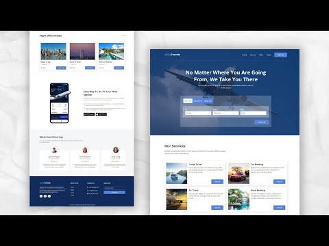 Build Responsive Travel Website Using HTML CSS And JavaScript