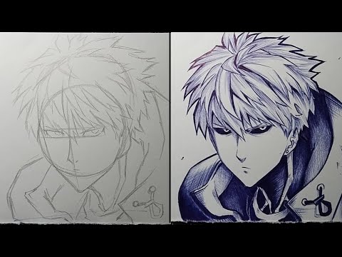 How To Draw Genos Step By Step - [One Punch Man]